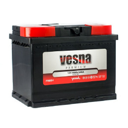 Аккумулятор Vesna Premium 66Ah 640A (66 А·ч / 640 А) для легковых автомобилей