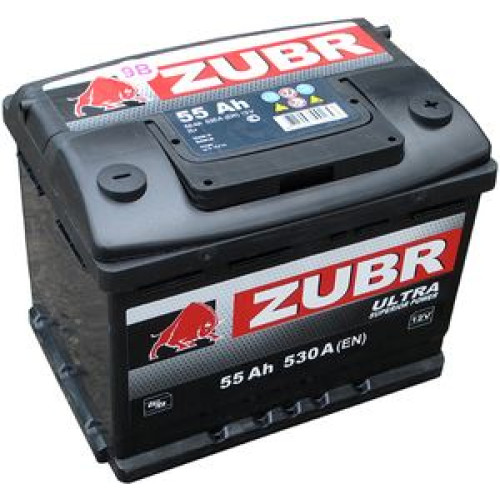 Аккумулятор Zubr Ultra 55Ah (55 А·ч / 530 А) для легковых автомобилей