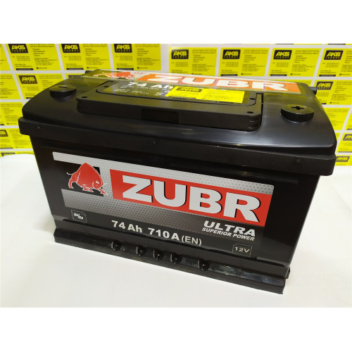 Аккумулятор Zubr Ultra 74Ah (74 А·ч / 710 А) для легковых автомобилей