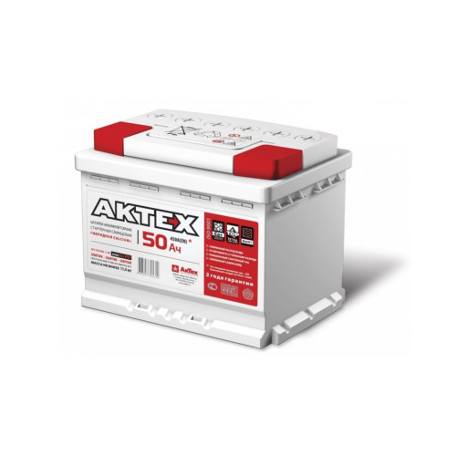 Аккумулятор АкТех Classic 50Ah Евро (50 А·ч / 520 А) для легковых автомобилей